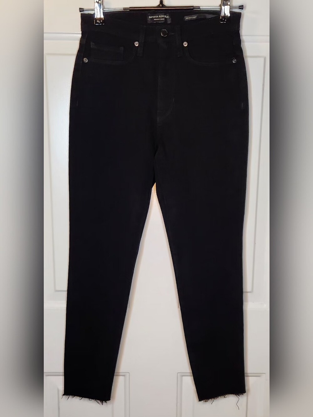 Banana Republic High-Rise Black Skinny Jeans Size 27 Petite